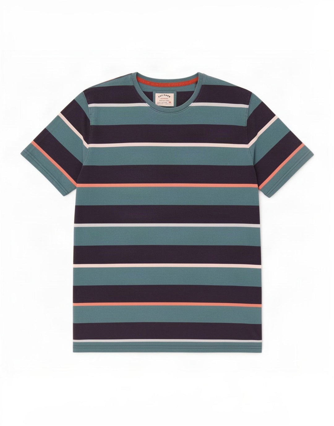Fat Face Herre T-Shirt Top 2XL Blå Stribet Bomuld