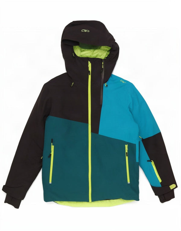 CMP Skijakke med hætte til mænd IT 46 Small Blue Colourblock Polyester