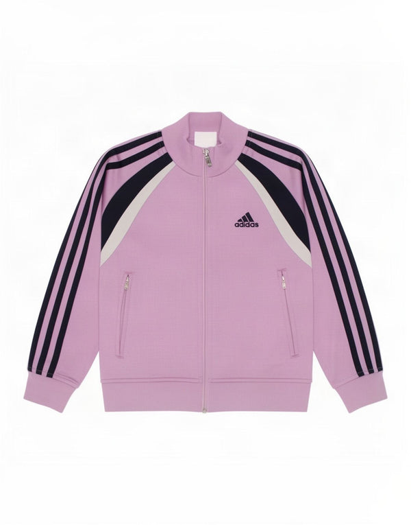 Adidas piger træningsdragt topjakke 5-6 år Lilla Colourblock