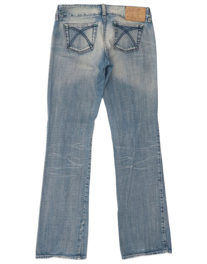 Benetton Dame Bootcut Jeans W28 L33 Blå