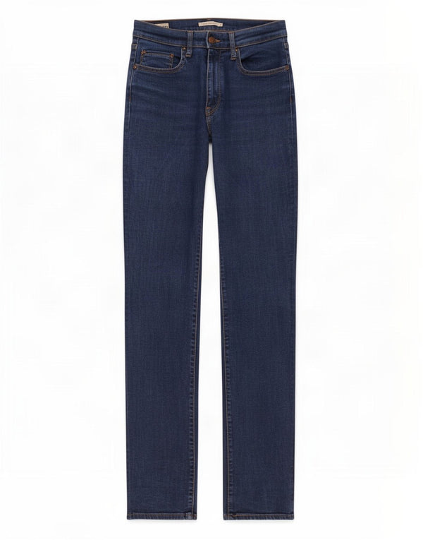 Levi's Womens 724 Højtaljede lige jeans W30 L32 Blå Lyocell
