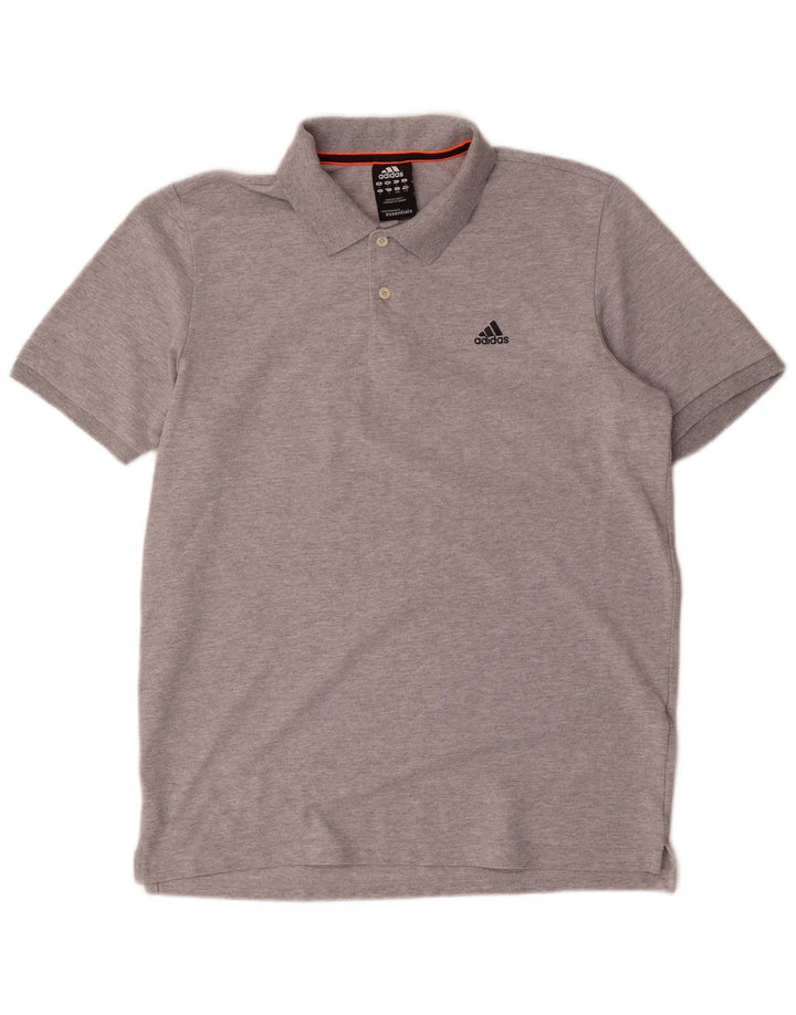 Adidas Herre Climalite Polo Shirt Stor Grå Bomuld