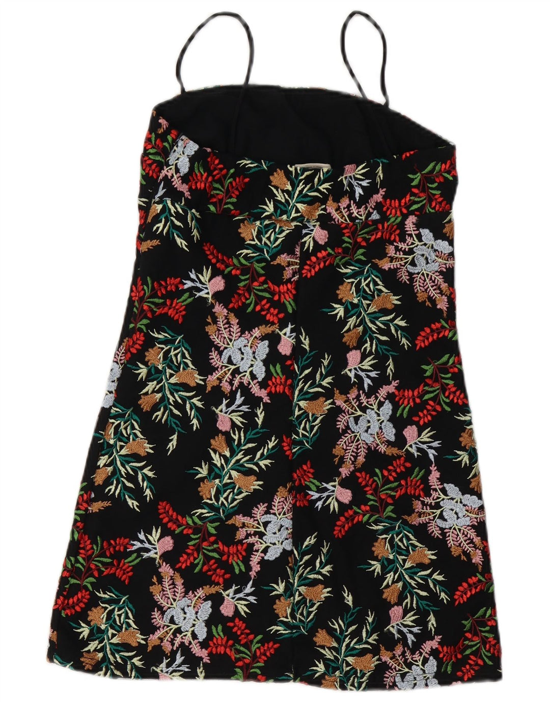 NÅLE OG NÅLE Dame Slip Dress UK 8 Small Black Floral