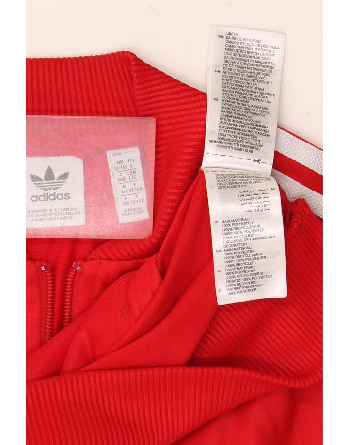 ADIDAS Træningsdragt til drenge Topjakke 13-14 År Rød Polyester