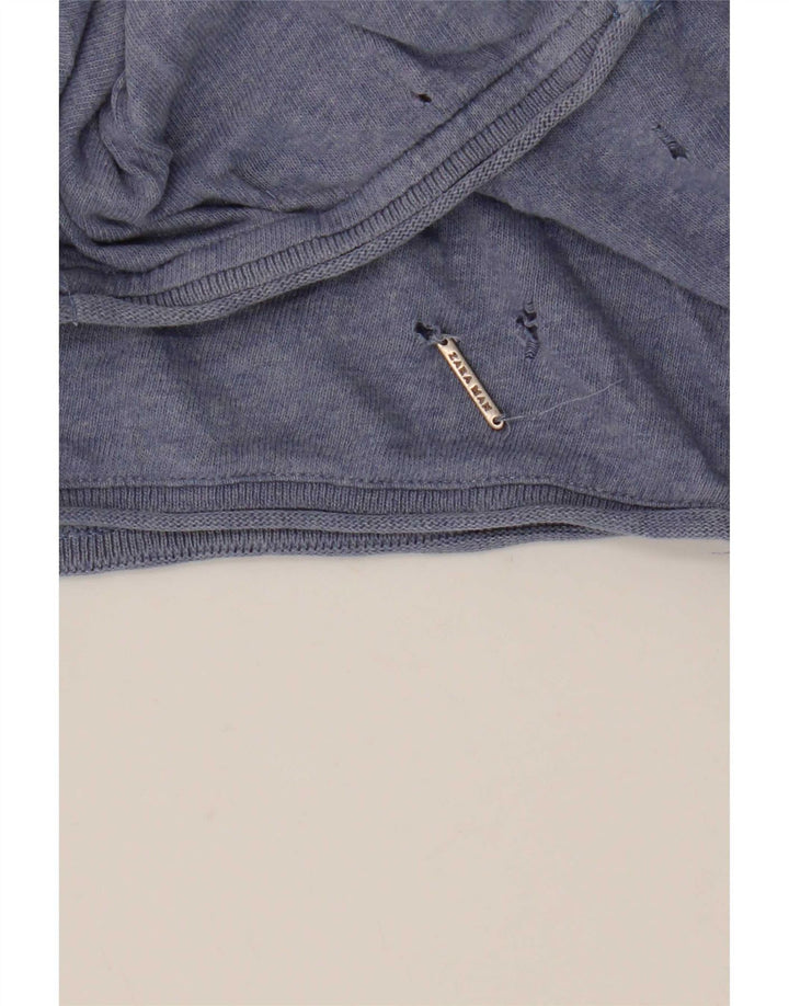 Zara Dametop Langærmet UK 14 Medium Blue