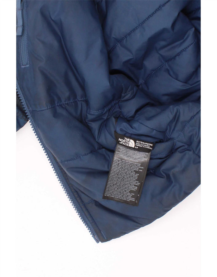 The North Face Boys grafisk vendbar polstret jakke 7-8 år lille blå