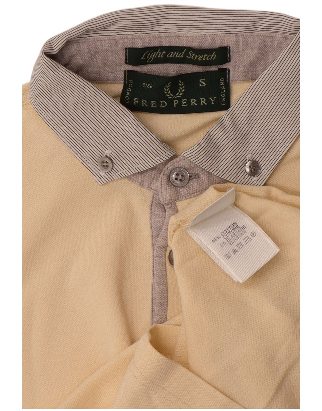 Fred Perry herre poloshirt lille råhvid bomuld