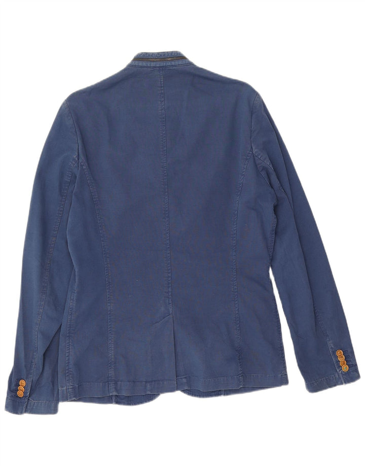 Zara Herre 5-knaps blazerjakke UK 38 Medium Navy Blue