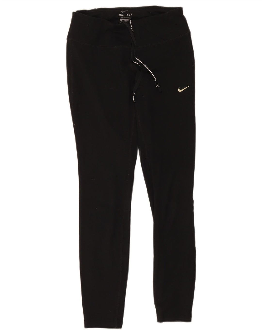Nike Dame Dri Fit Leggings UK 6 XS Sort Polyester