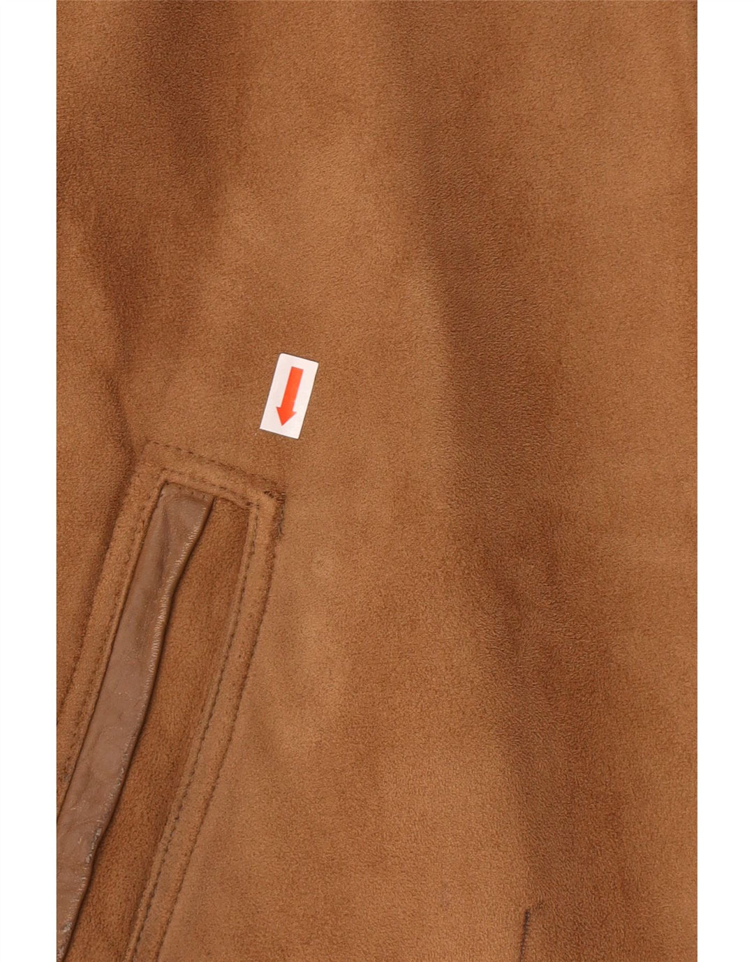 EMPORIO E.G.A Bomberjakke i ruskind til mænd UK 42 XL Beige