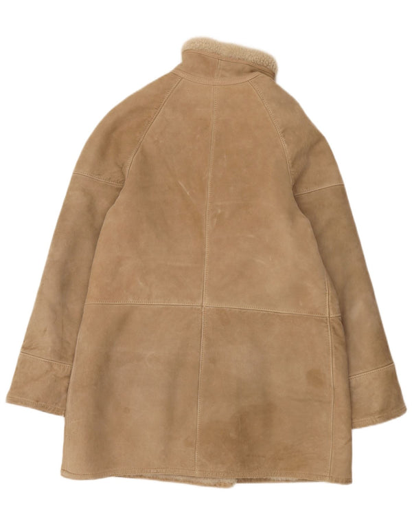 Cristiano Di Thiene Dame Shearling Coat IT 44 Medium Beige