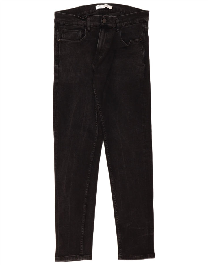 Zara Herre Slim Jeans EU 44 Large W34 L32 Sort