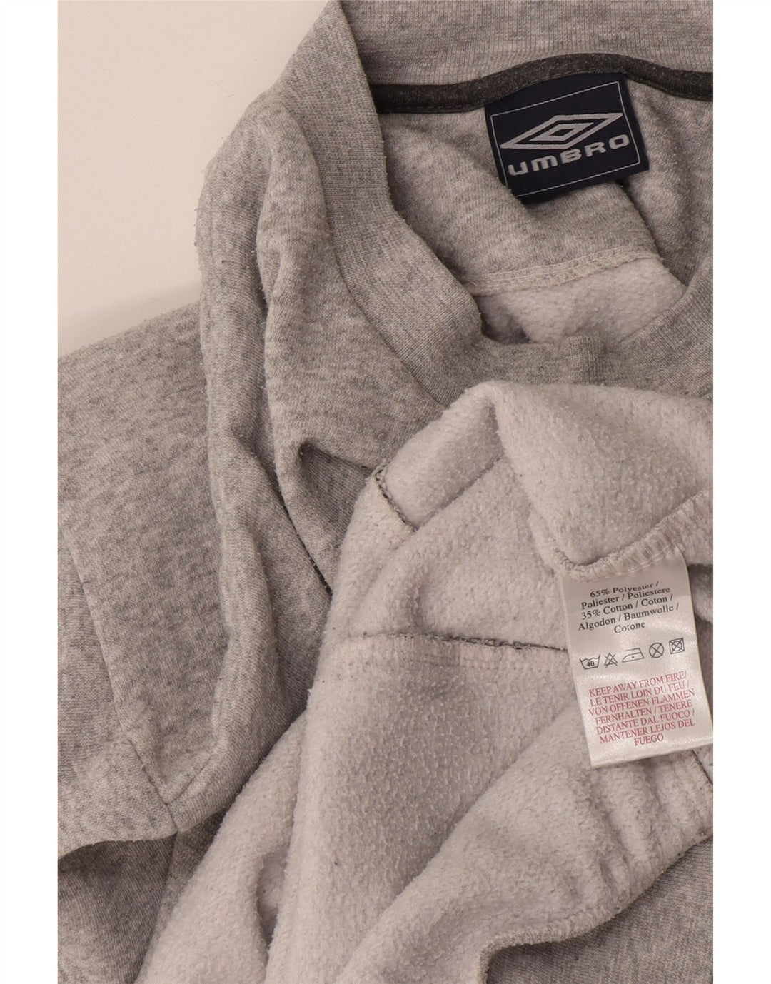 Umbro Herre Sweatshirt Jumper XL Grå Bomuld
