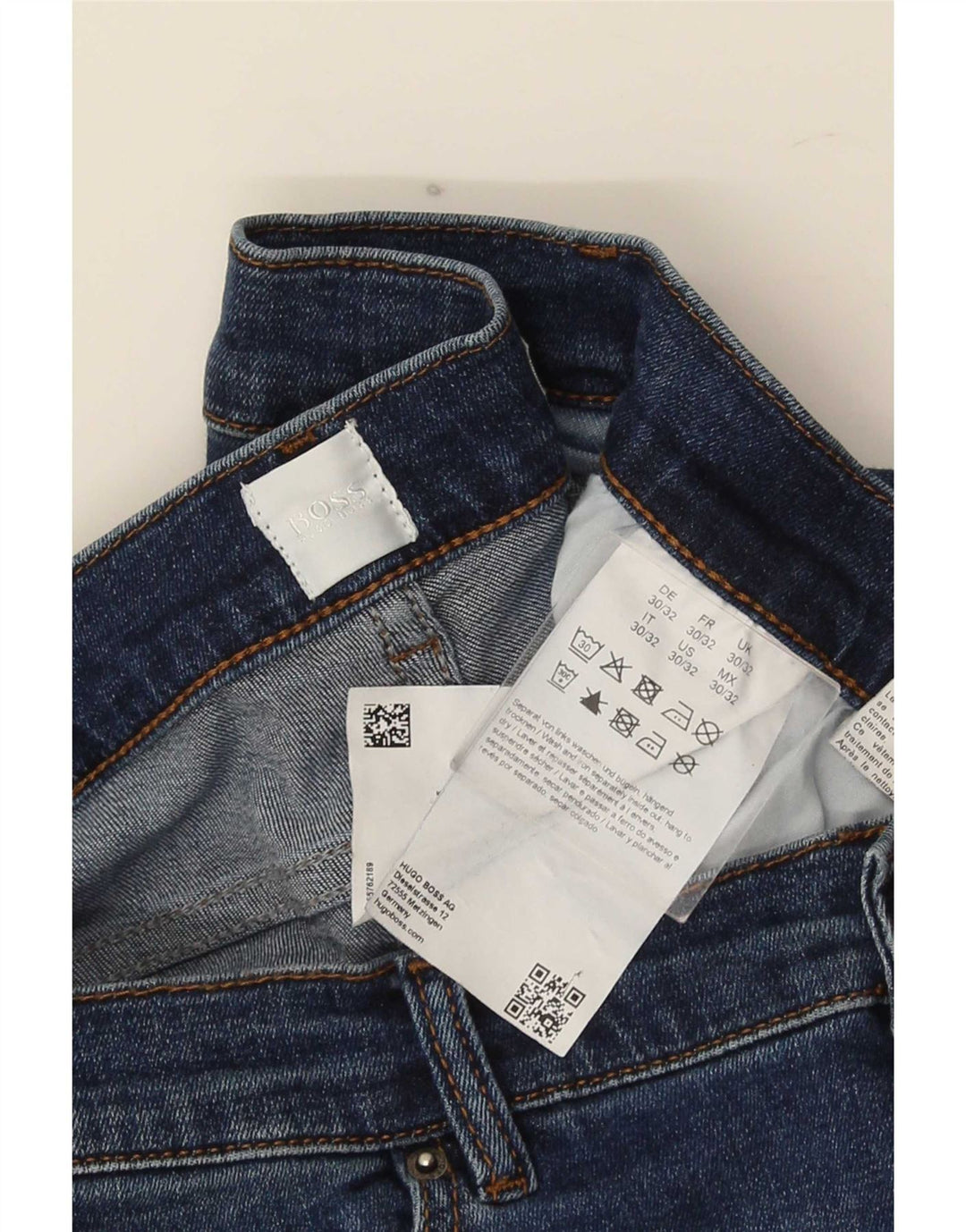 Hugo Boss Dame Slim Jeans W30 L32 Blå Bomuld
