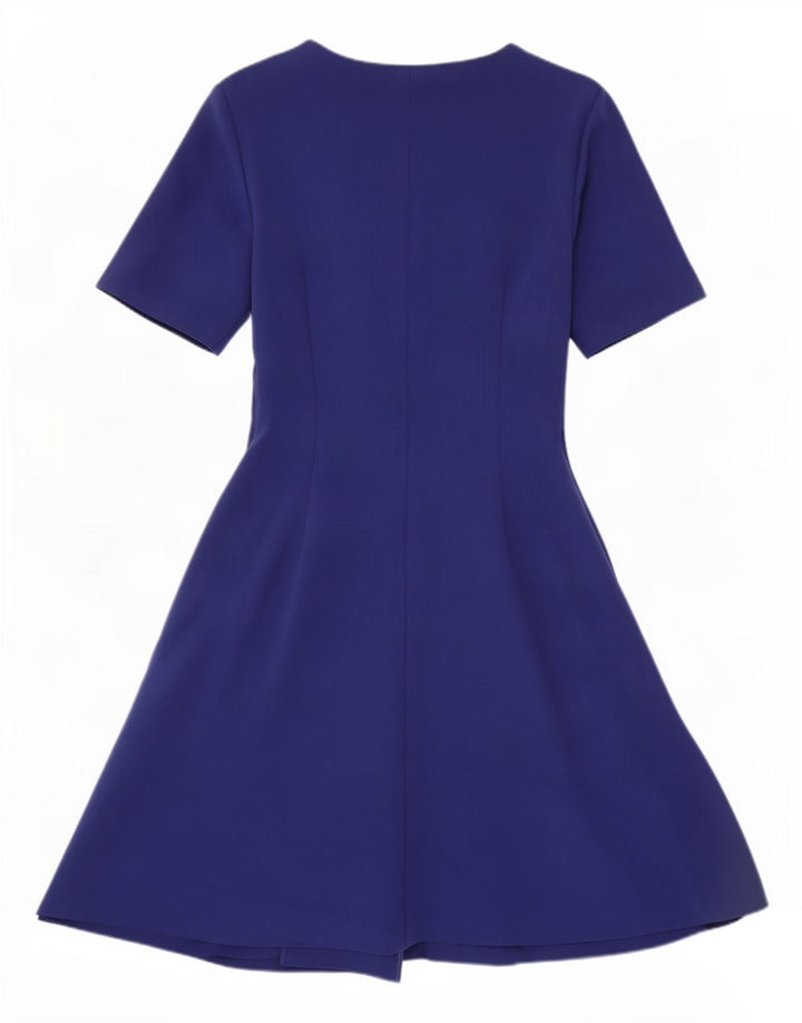 Cos Dame slå-om-kjole EU 38 Medium Blue Polyester