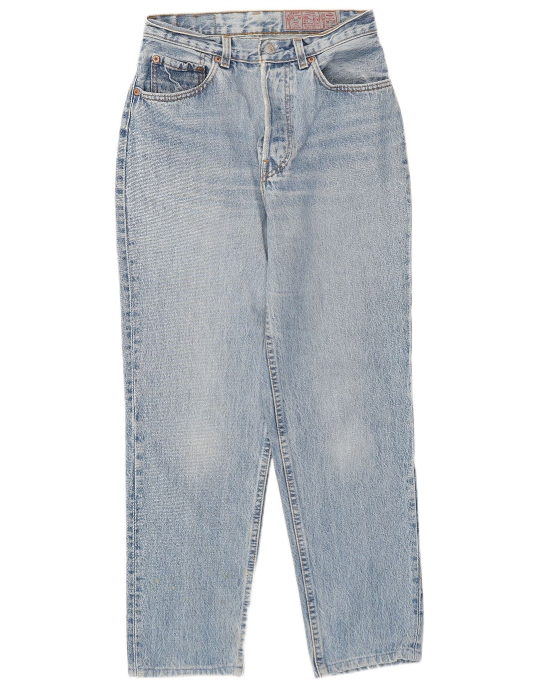 Levi's Dame 501 Straight Jeans W28 L27 Blå Bomuld