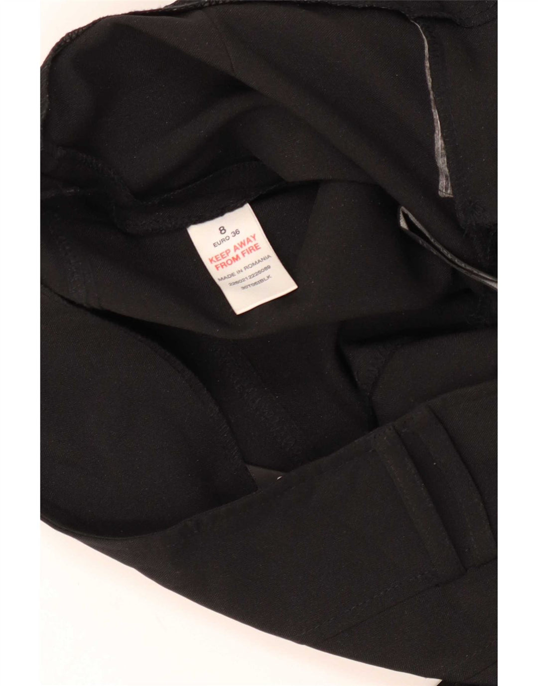 Topshop Dame Bootcut Casual Bukser UK 8 Small W28 L35 Black Polyester