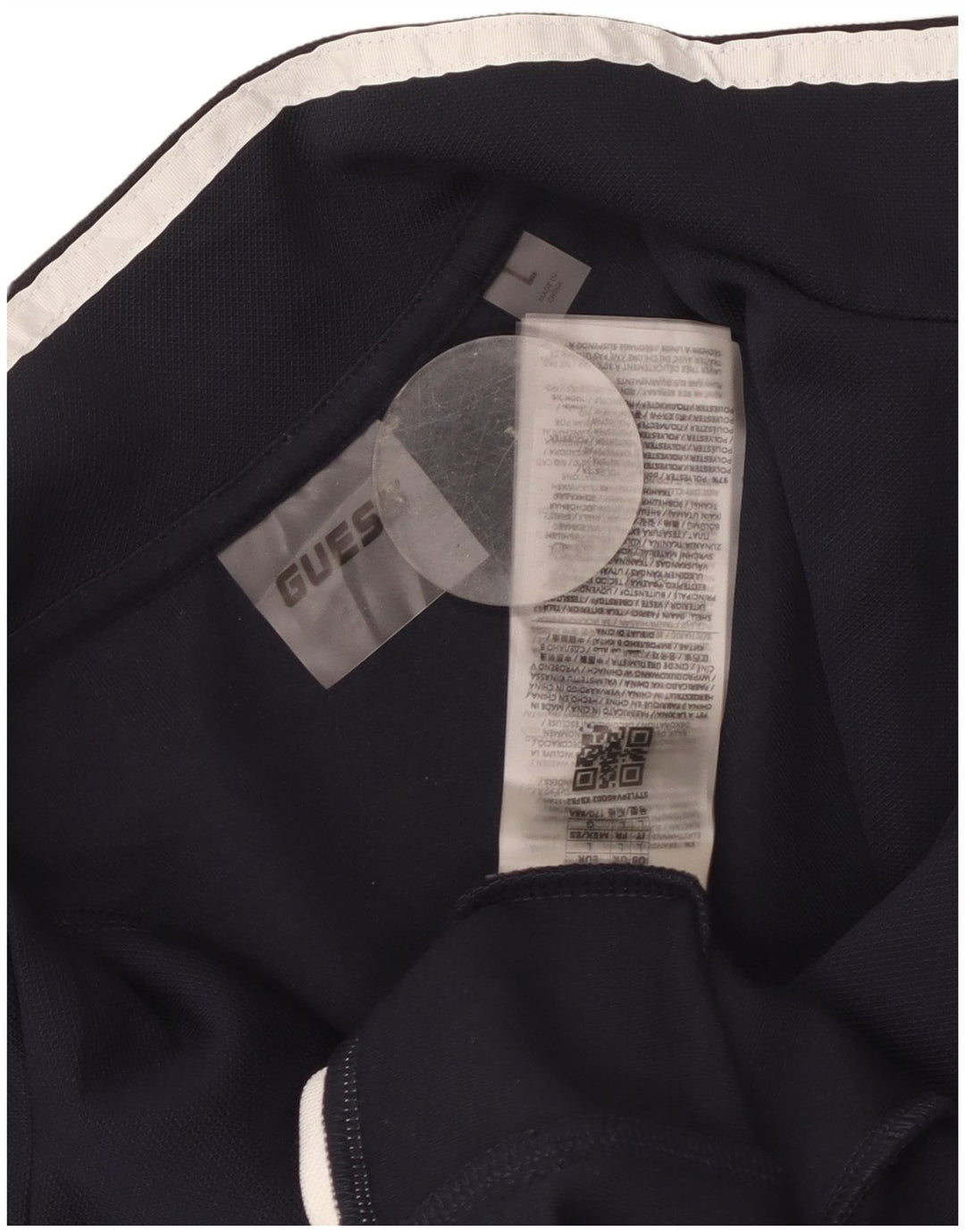 Guess træningsdragt topjakke til kvinder UK 16 Large Navy Blue Colourblock