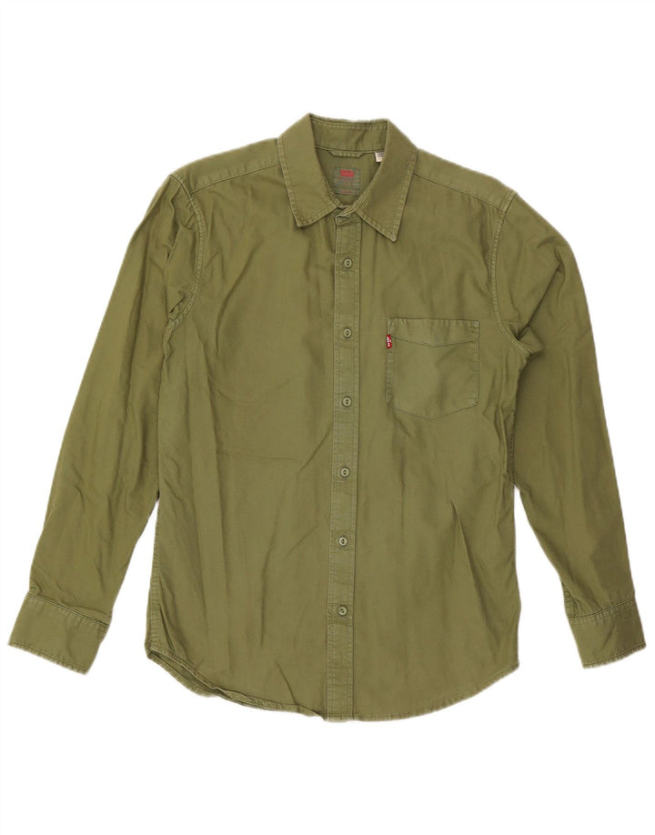 Levi's Standard skjorte til mænd, lille Khaki Bomuld