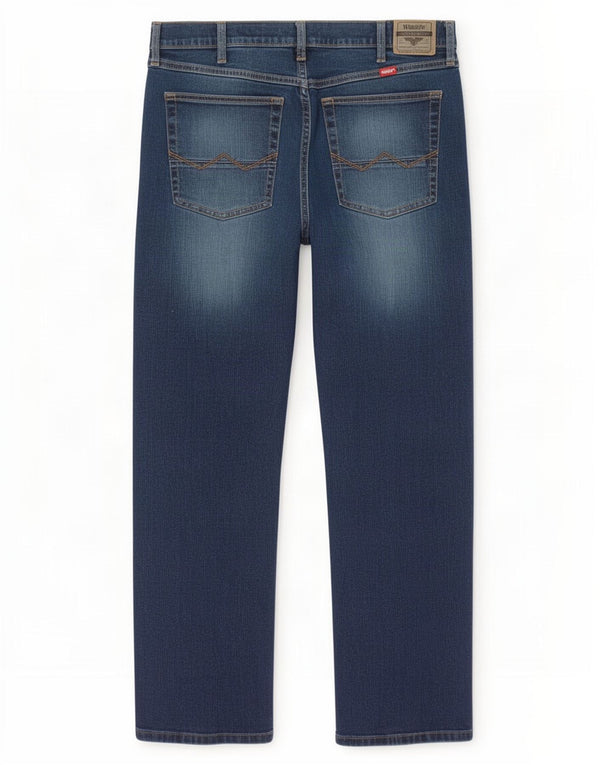 Wrangler Herre Relaxed Fit Bootcut Jeans W36 L30 Blå Bomuld
