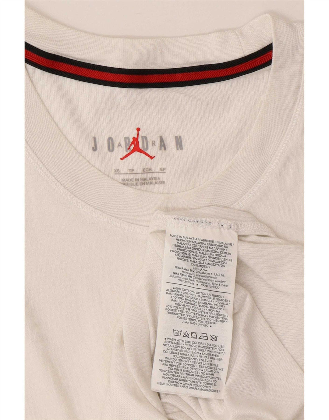 Jordan Herrevest Top XS Hvid Bomuld