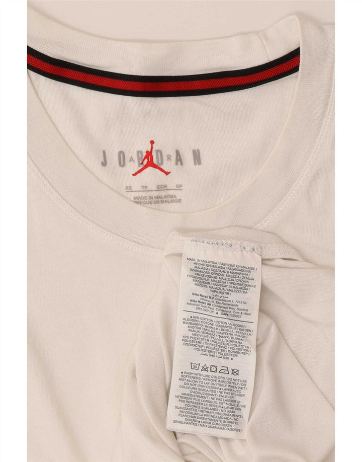 Jordan Herrevest Top XS Hvid Bomuld