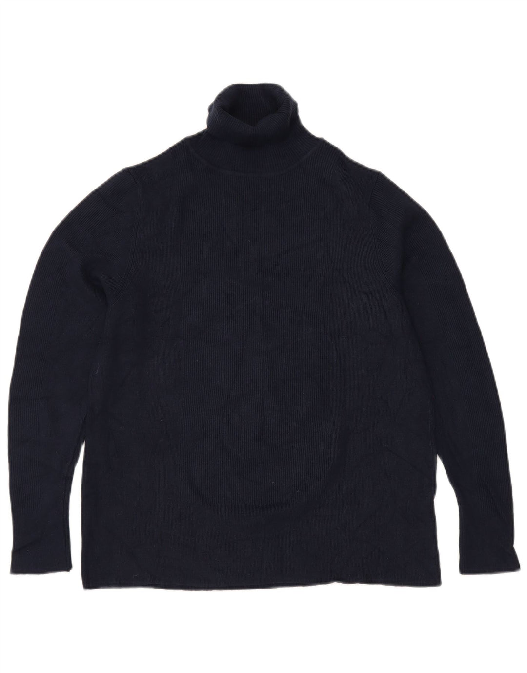 MARKS & SPENCER Dame Rullehals sweater UK 22 3XL Navy Blue