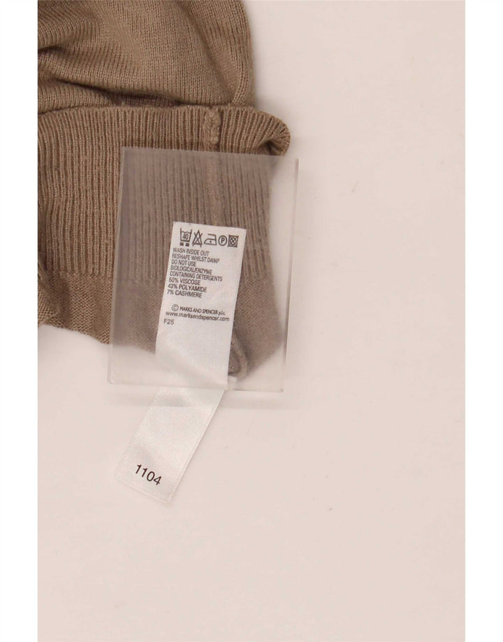 Marks & Spencer Herre V-hals sweater Stor brun viskose