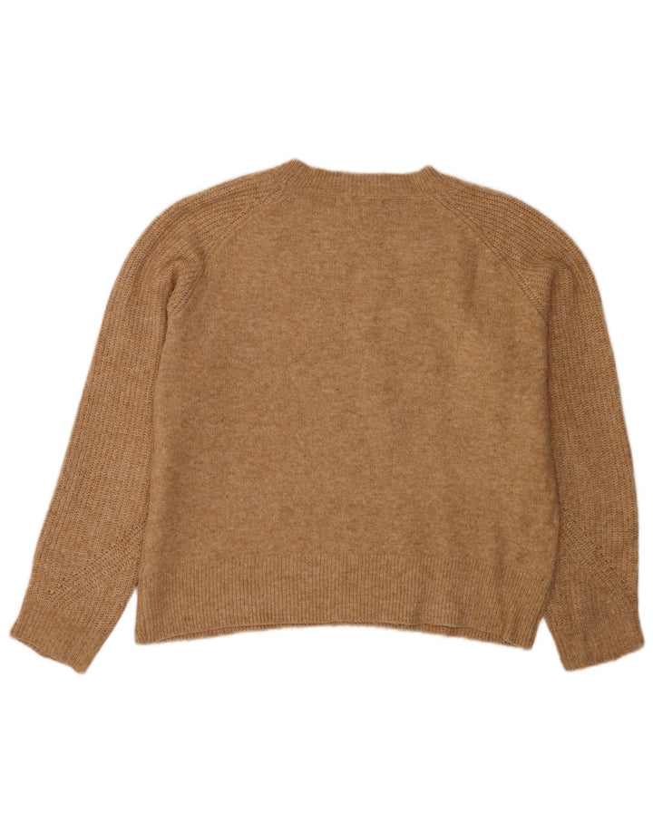 Marks & Spencer Dametrøjetrøje med rund hals DK 14 Medium Brun Flecked