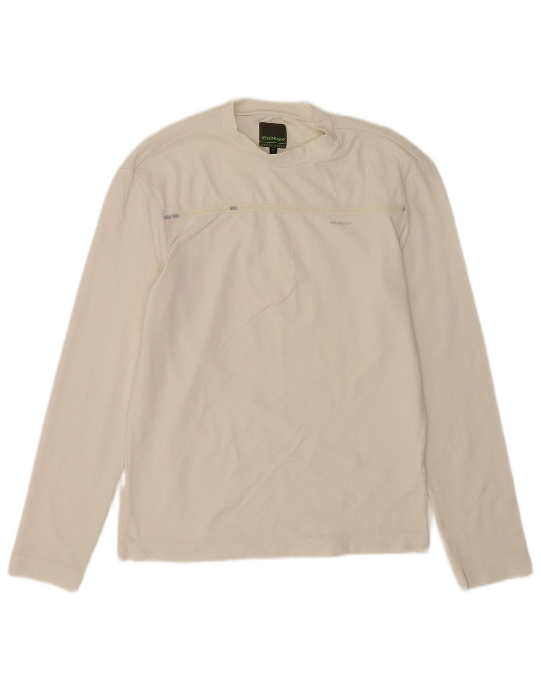 Energie Dame Top Langærmet UK 12 Medium Hvid Polyamid