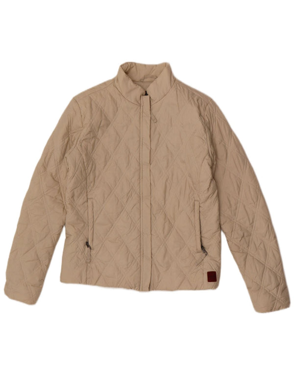 Murphy & Nye Quiltet jakke til kvinder UK 14 Medium Beige