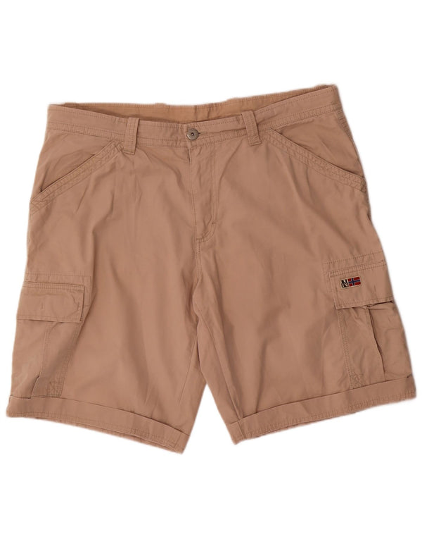 Napapijri Herre Cargo Shorts W40 XL Beige Bomuld