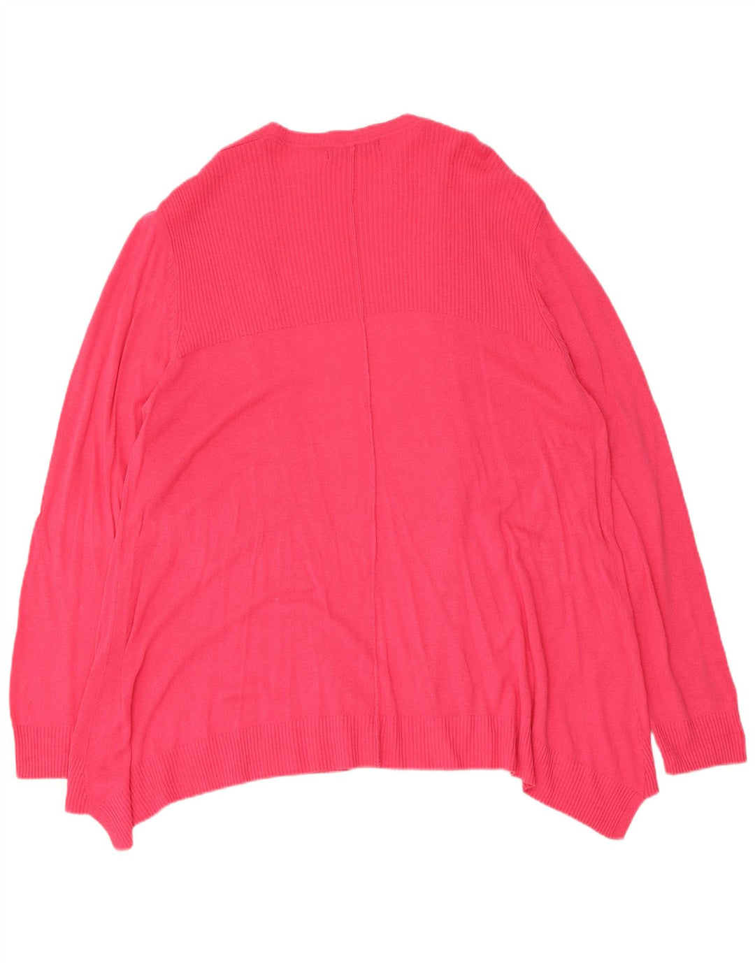 Marks & Spencer Womens Open Cardigan Sweater UK 14 Large Pink