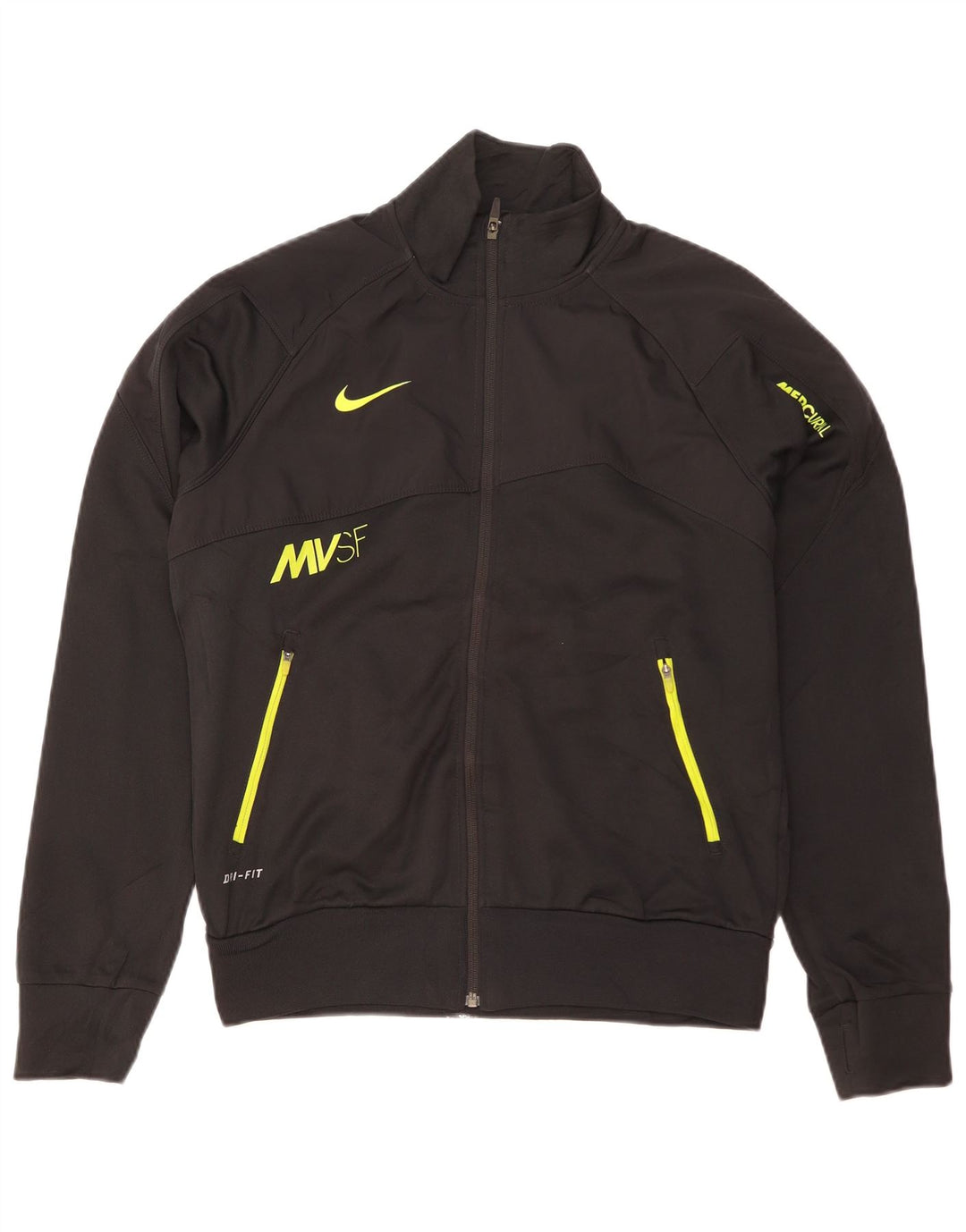 NIKE Herre Dri Fit grafisk træningsdragt topjakke Lille sort polyester
