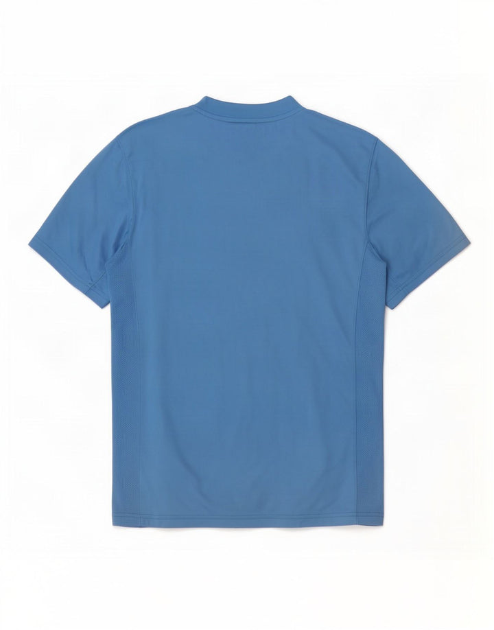 Nike Dri Fit T-shirt top mellemblå polyester til mænd