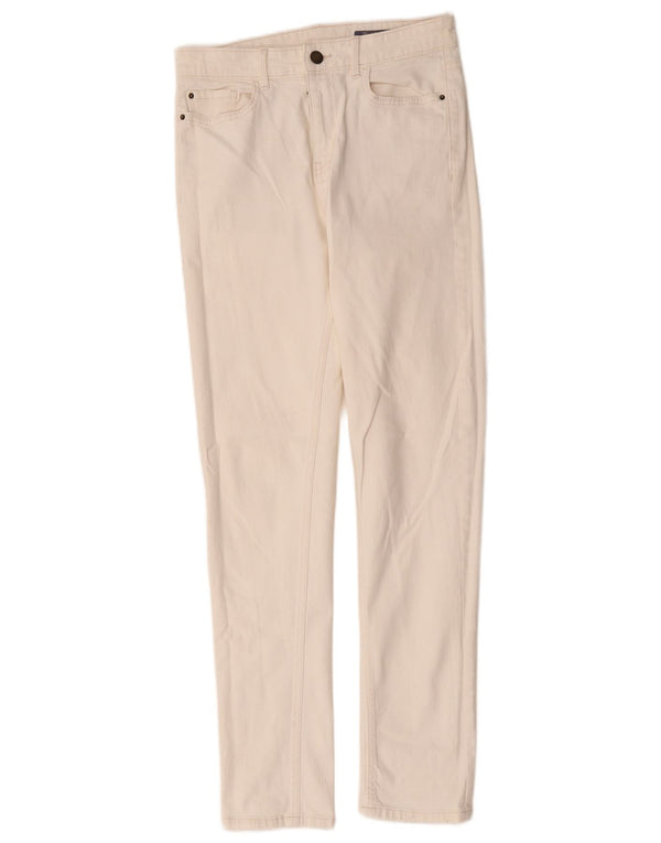Marks & Spencer Womens The Lily Slim Jeans UK 10 Small W28 L30 White Bomuld