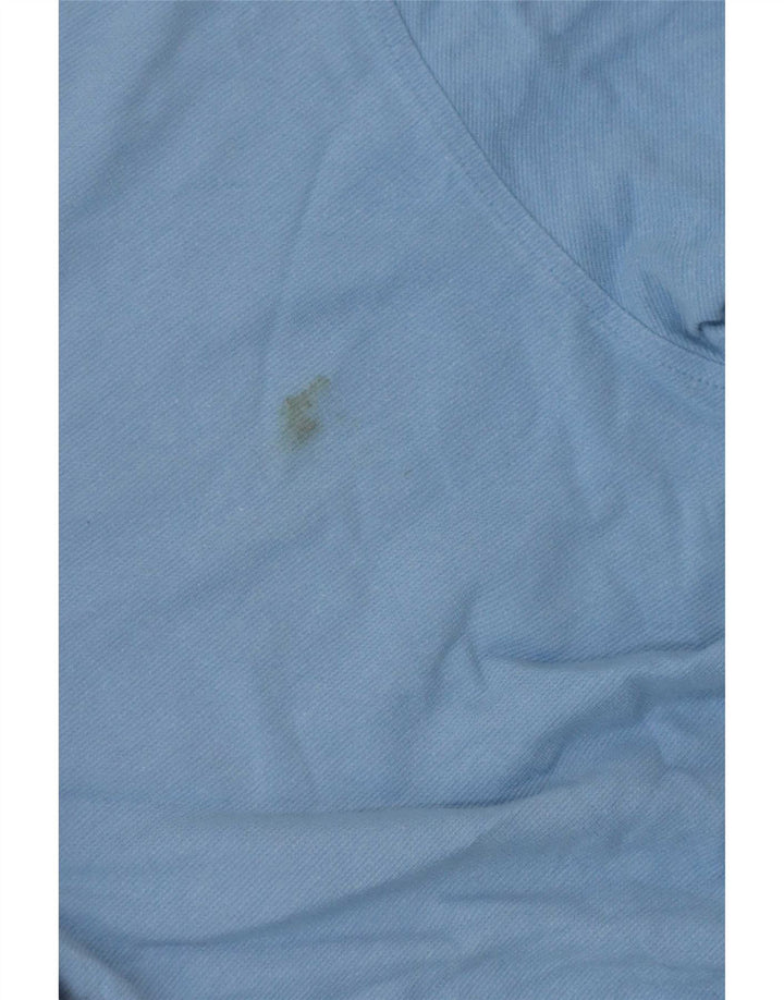 Lacoste Herre T-Shirt Top Størrelse 4 Medium Blå Bomuld
