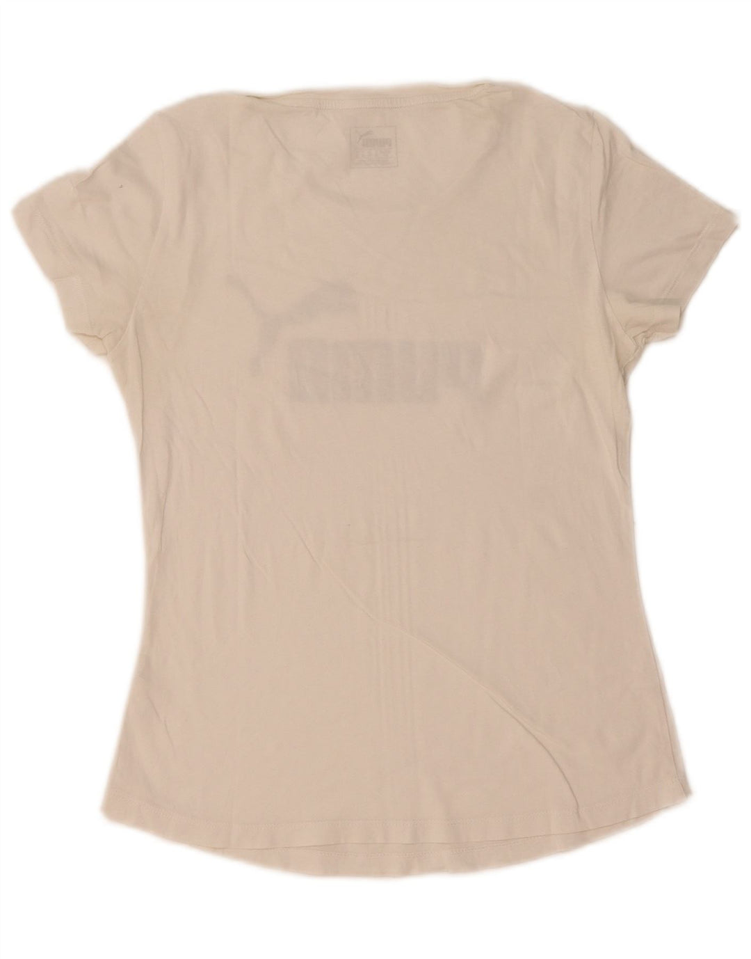 Puma Graphic T-Shirt Top UK 10 Small White