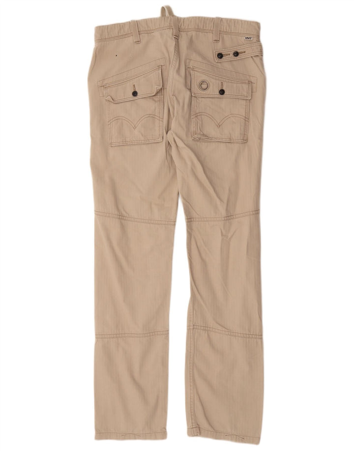 Levi's Straight Cargo-bukser til mænd W33 L34 Beige Bomuld
