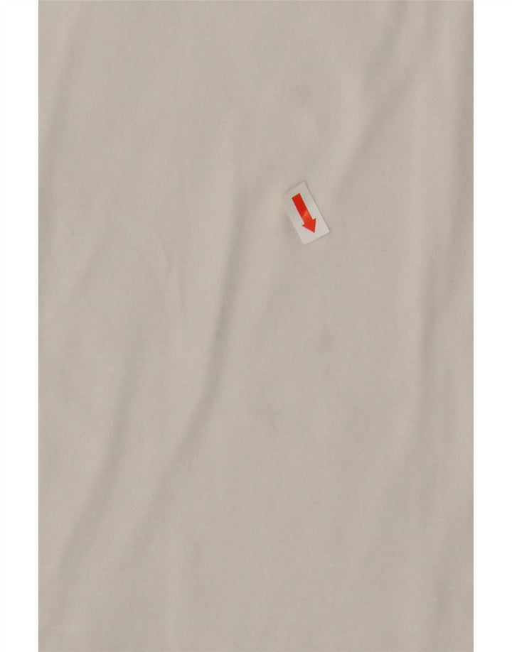 Ellesse Dame Grafisk T-Shirt Top UK 10 Lille Hvid Bomuld