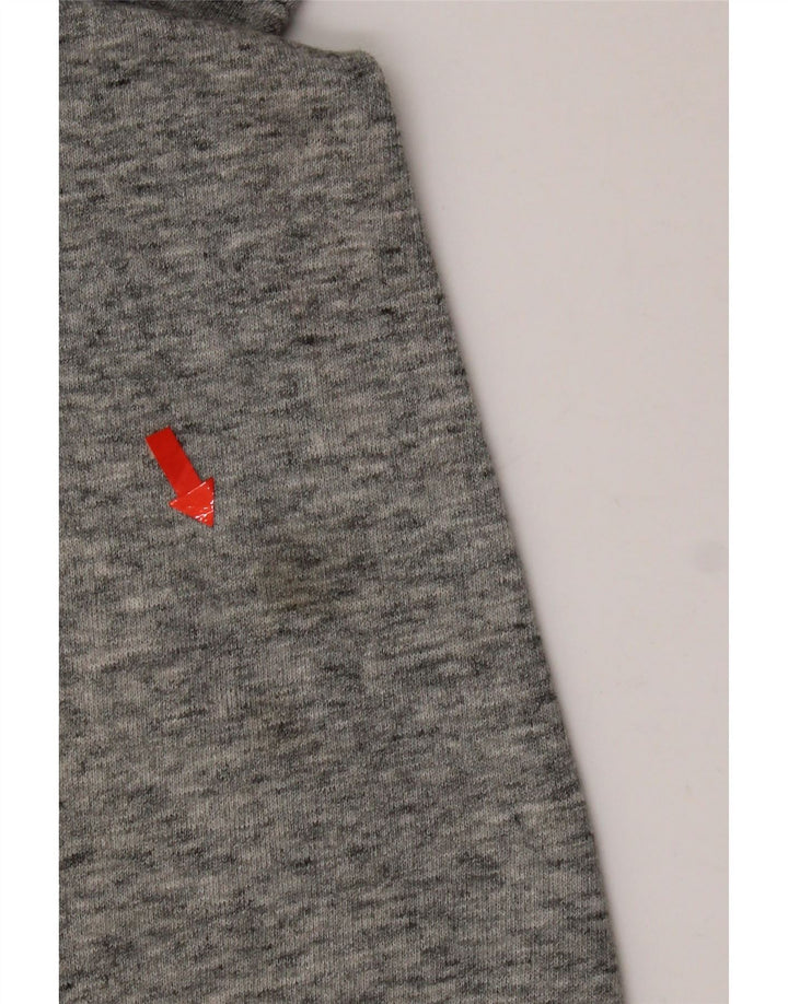 Levi's Grafisk oversize hættetrøje til kvinder UK 10 Små grå flækkede