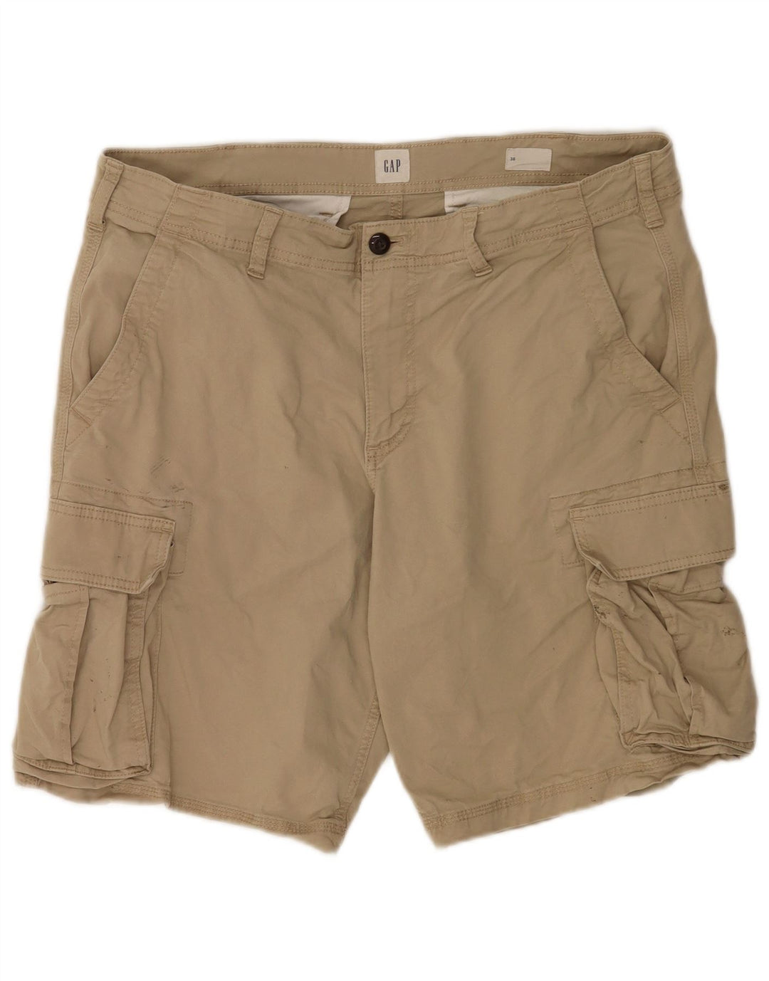 Gap Herre Cargo Shorts W36 Large Beige Bomuld