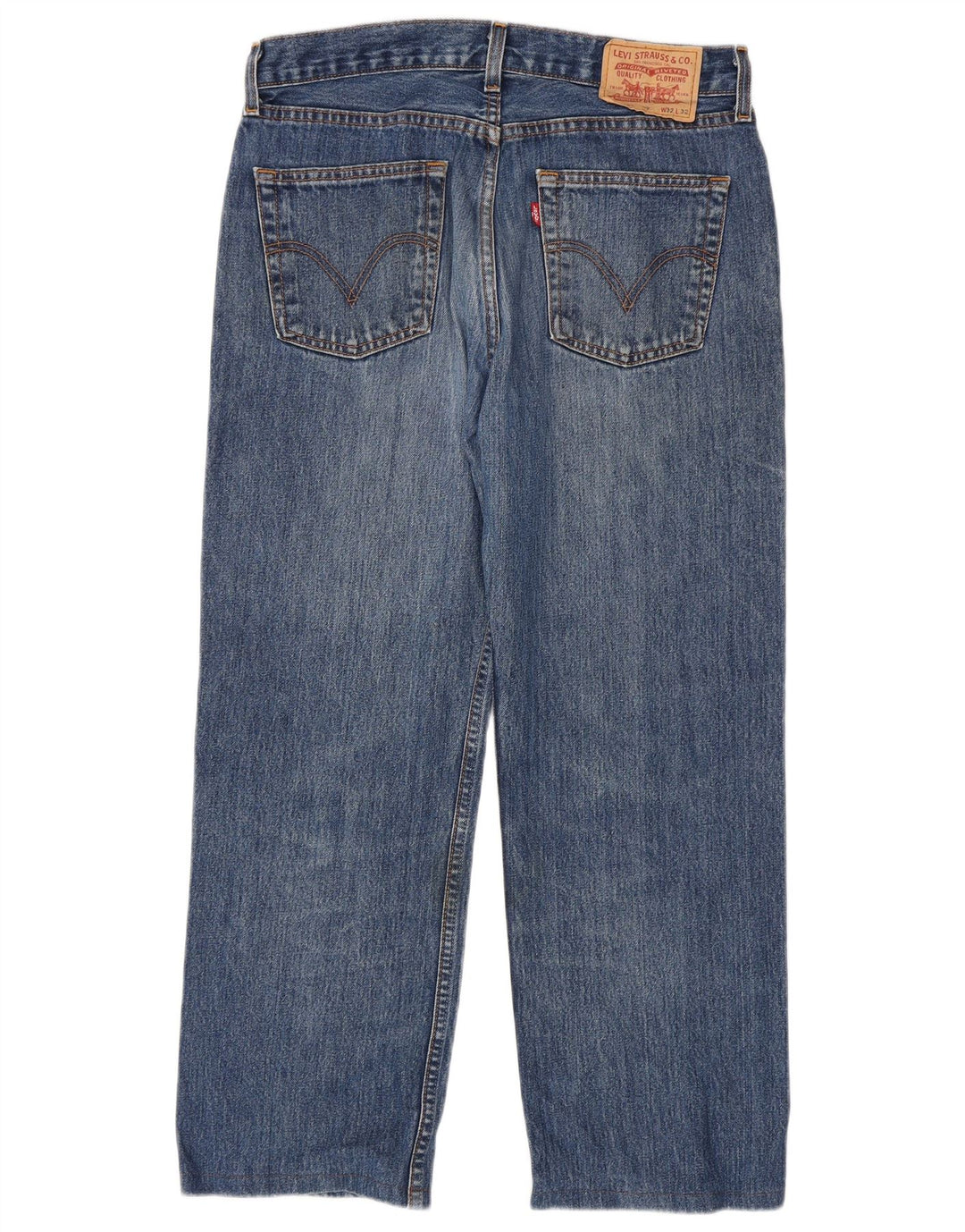 Levi's Straight Jeans til mænd W32 L27 blå bomuld