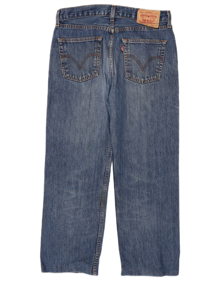 Levi's Straight Jeans til mænd W32 L27 blå bomuld