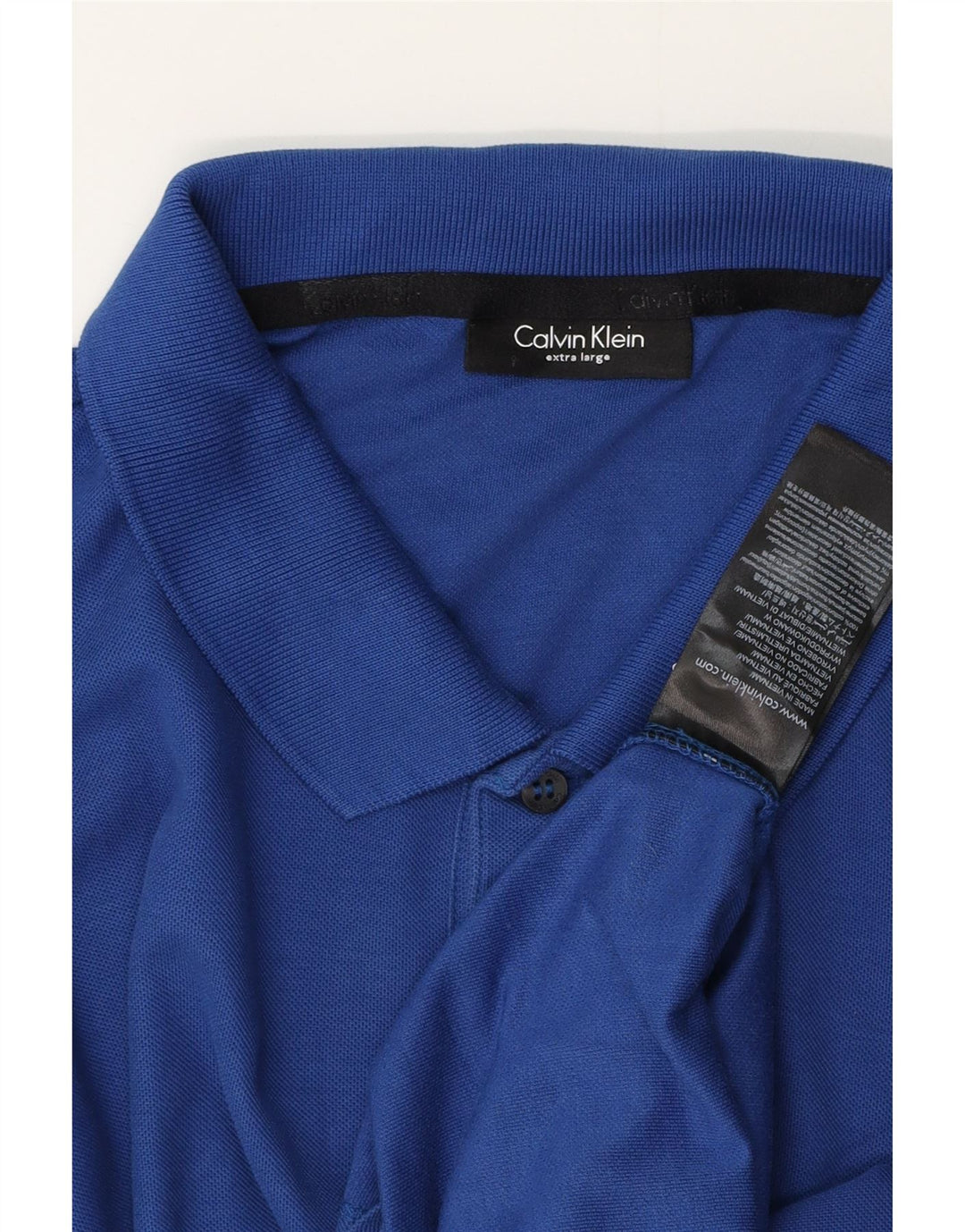 Calvin Klein herre poloshirt XL blå bomuld