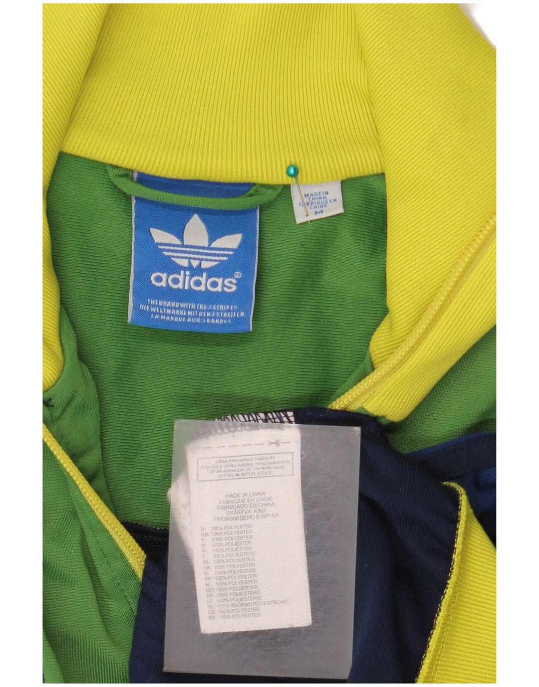 Adidas Træningsdragt til mænd Topjakke Medium Flerfarvet Colourblock Polyester