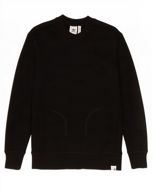 Adidas Sweatshirt Jumper Medium Sort bomuld til mænd