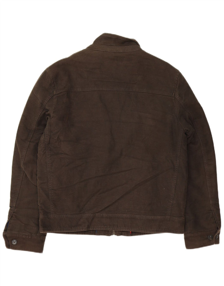 MARKS & SPENCER Bomberjakke til mænd UK 38 Medium Brun Bomuld