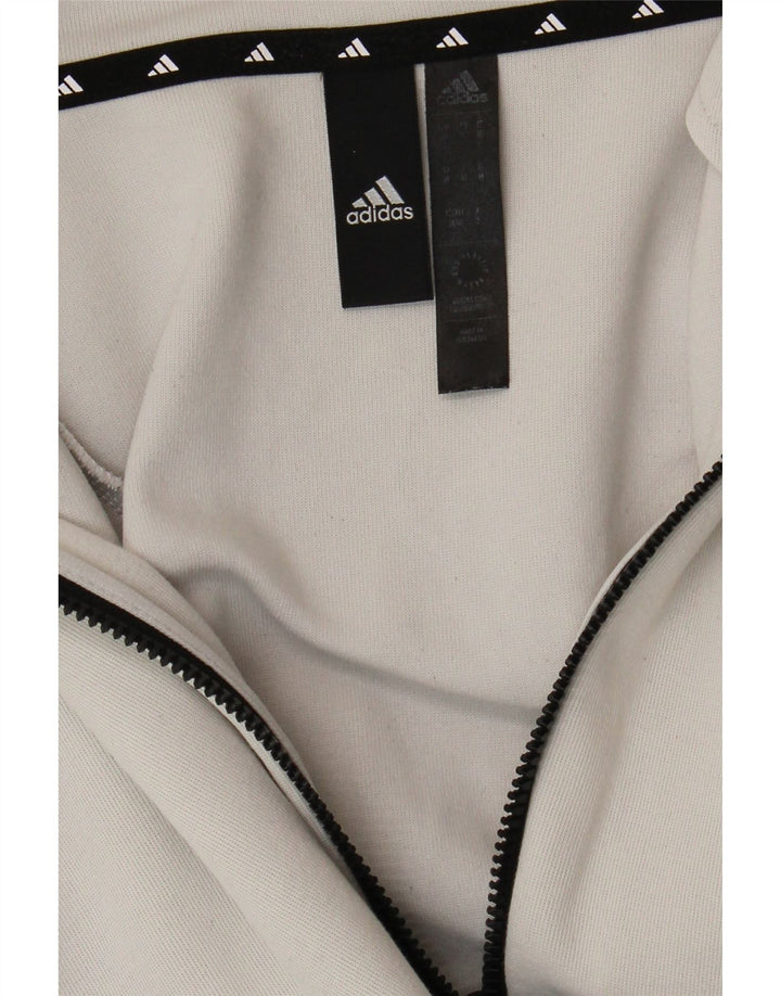 Adidas Hættetrøje med lynlås til mænd Medium Grey Colourblock