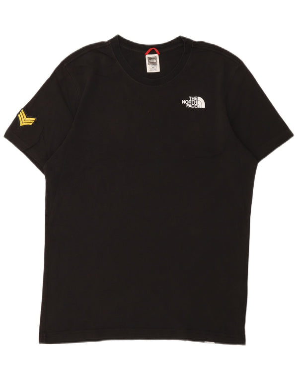 The North Face Herre grafisk T-shirt Top Medium Sort Bomuld